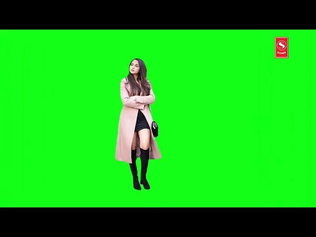 girl walking green screen video effect by dr aina#girlgreenscreen #sseries#greenscreen#tiktokviral||