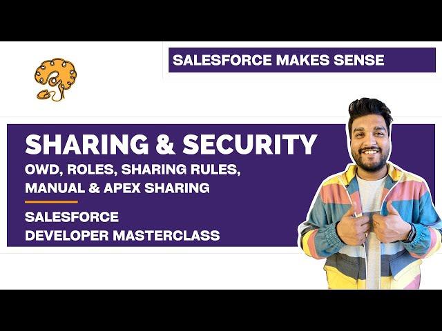 OWD, Roles, Sharing Rules, Manual & Apex Sharing | Chapter 47 |  Salesforce Developer Masterclass