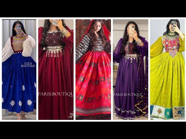 Afghani simple party dress design/Afghani long & simple clothes fashion for 2025