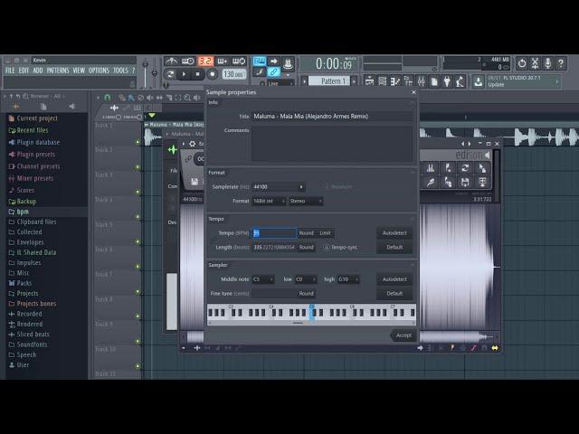 How to Find Bpm / Tempo of any  Song in FL Studio