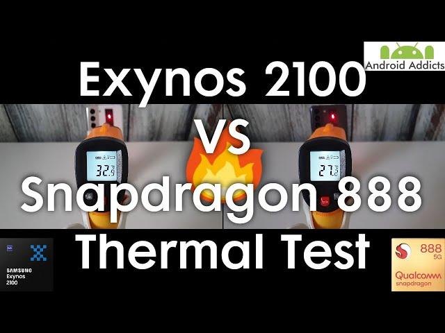 Exynos 2100 vs Snapdragon 888 Temperature/Thermal Test (Galaxy S21)