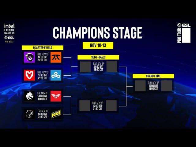 ESL IEM Major Rio 2022: Champions Stage - 1/4 FINALA - Team Spirit vs Heroic & FURIA vs NaVi