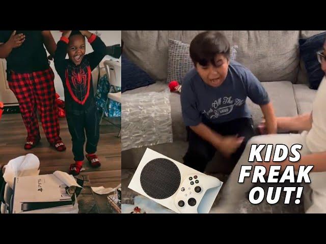 Kids freak out after getting Xbox & PS5 for Christmas!