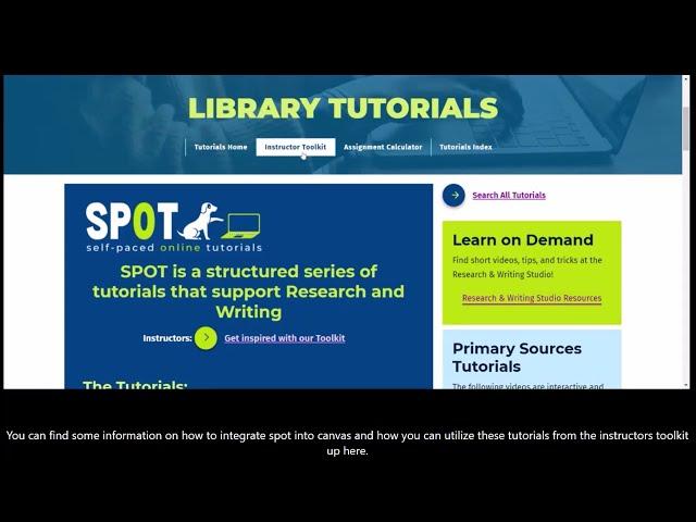 Western Libraries: Accessing Online Tutorials