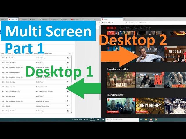 How to get multiple desktop screens or work environments in Windows 10 (2020) Part 01