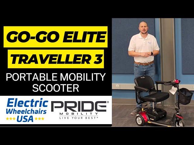 Pride Go-Go Elite Traveller 3-Wheel Scooter SC40E [2024]