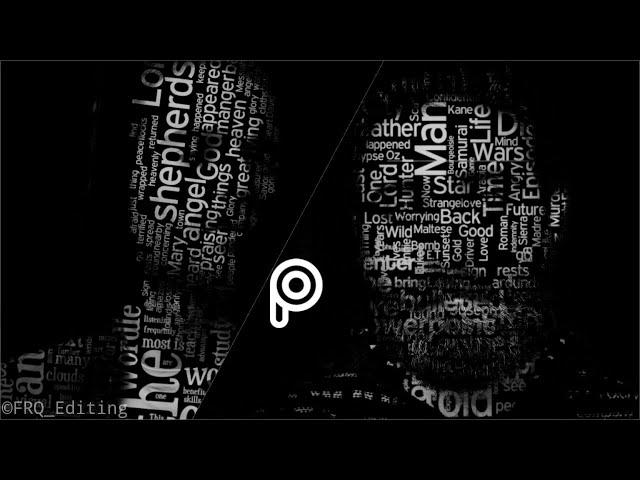 Typography (Face text) - PicsArt Tutorial (Step by Step) - in English - FRQ Editing