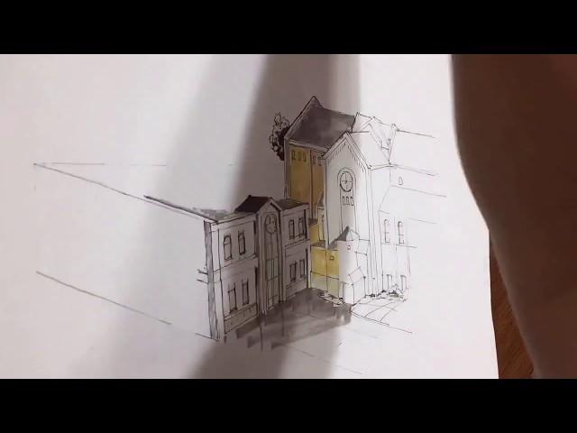 Rapid Architectural Sketching Freehand Rendering