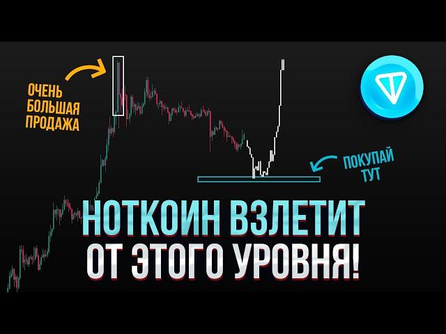 НОТКОИН ПРОГНОЗ! Это САМЫЕ БЕЗОПАСНЫЕ уровни для покупки! Коррекция продолжается!