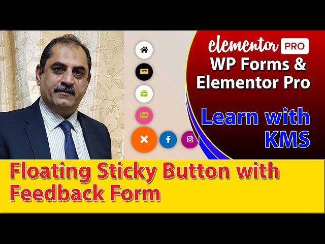 Floating Sticky Button with Feedback Form in Elementor