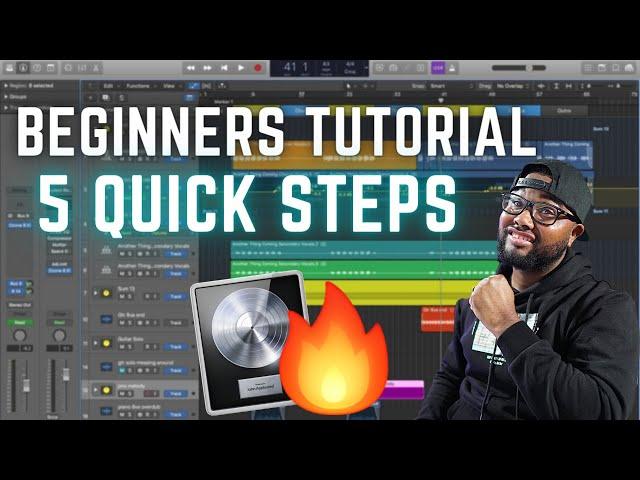 Logic Pro X Beginner Tutorial | In 12 MINUTES!!!