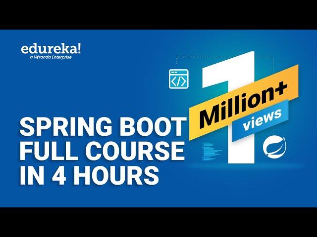 Spring Boot Full Course - Learn Spring Boot In 4 Hours | Spring Boot Tutorial For Beginner | Edureka