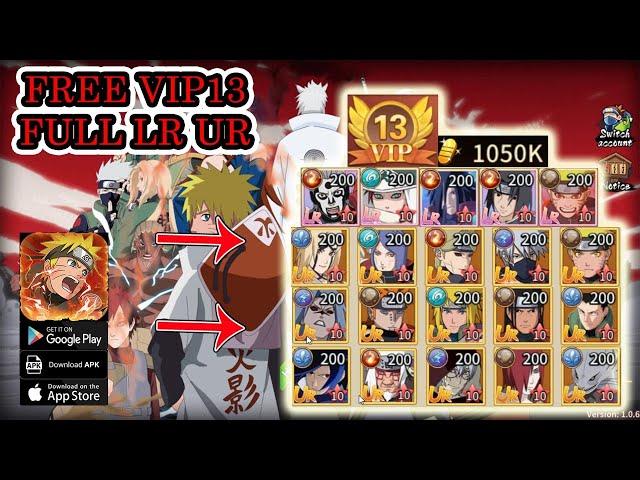 Nindo Fire Will Gameplay - Free VIP13 & 16 Giftcodes & Full LR UR Naruto RPG Android Game