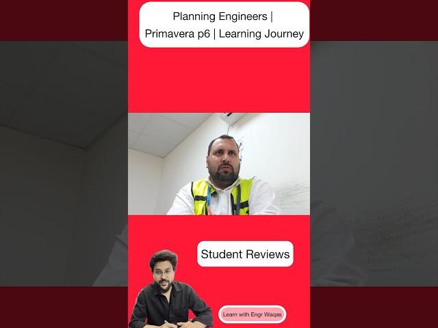 Planning Engineer Skilled Training by Engineer Waqas | Primavera p6 Training | #primaverap6