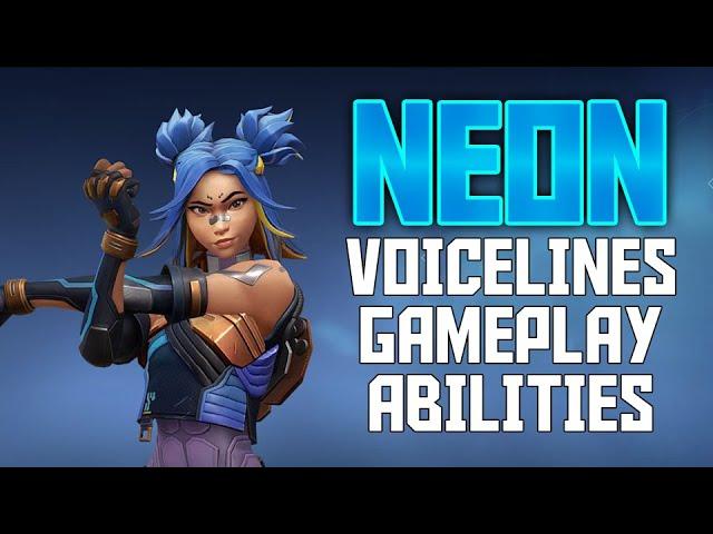 Neon *new* Valorant Agent Voice lines + Gameplay + Abilities