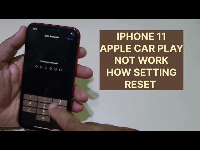 iphone 11 Apple Car Play Not Play How To Fix Network Setting