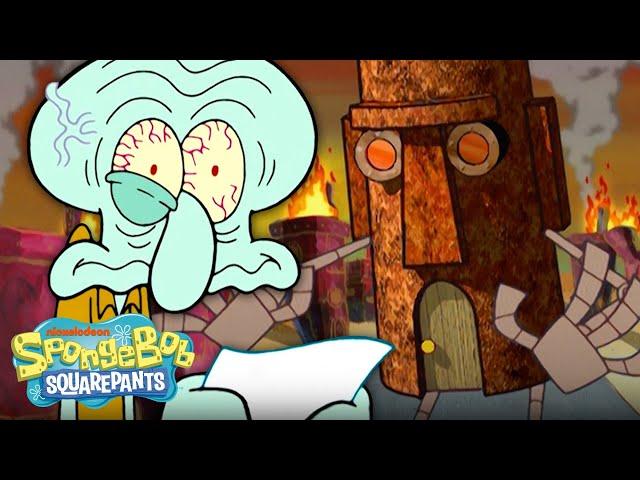 Squidward's House Destroys Bikini Bottom!  | SpongeBob