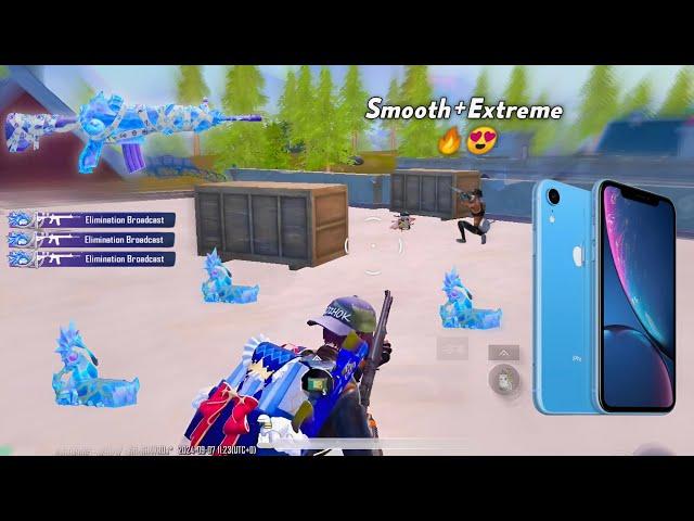 iPhone XR PUBG  Smooth + Extreme Graphics  | 4 Finger + Gyroscope | Livik Gameplay