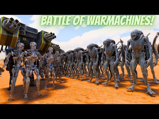 3.500 T-45 & T-800 TERMINATORS vs 1 MILLION ALIENS INVASION | BATTLE SIMULATOR 2 | UEBS 2