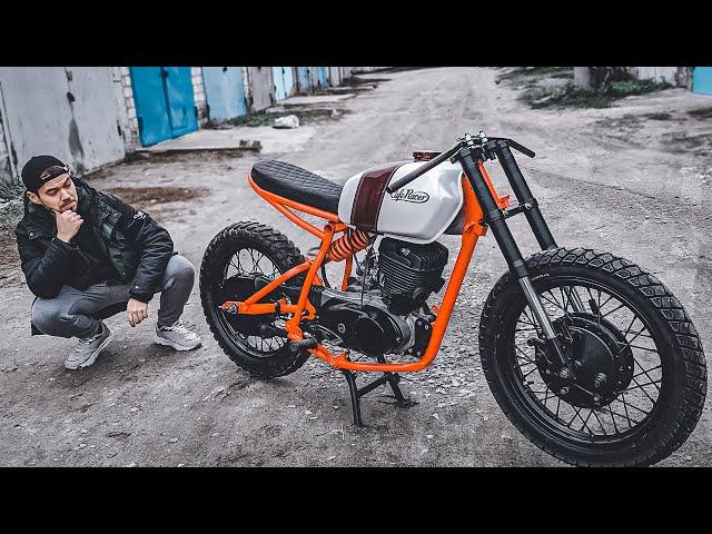 ПЕРВЫЙ ЗАПУСК МОТОЦИКЛА ИЖ CAFE RACER