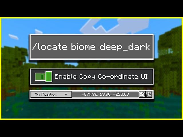 How to use locate biome command in Minecraft Bedrock Edition (Secret Feature)