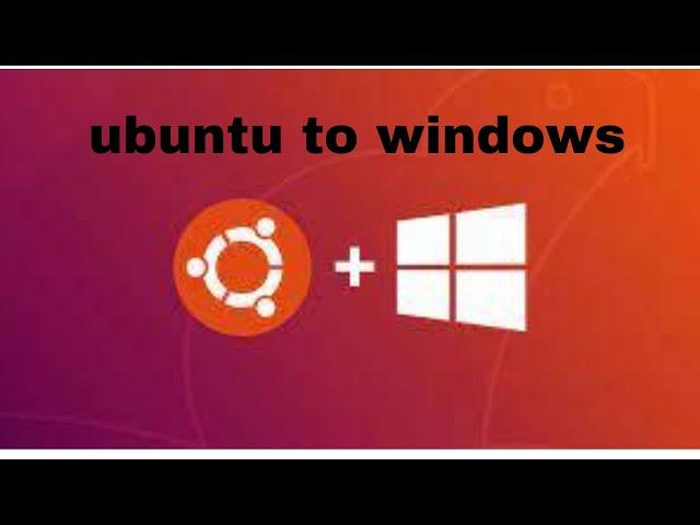 Remove Ubuntu And Install Windows