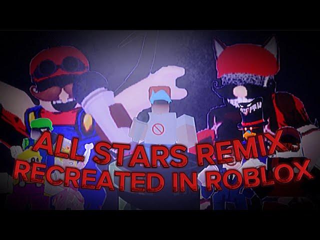 ALL STARS REMIX | Recreated In Roblox | Mario Madness V2 | Remix by @typixel82