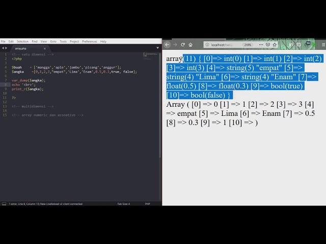 Mengenal Array Multidimensi Pada PHP : TUTORIAL PHP PEMULA