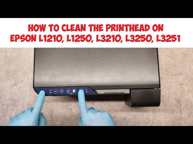 HOW TO CLEAN THE PRINTHEAD ON EPSON L1210, L1250, L3210, L3250, L3251. NOZZLE CHECK PRINT