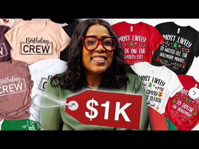 How To Create 100 Shirts in 5 Minutes FOR FREE with AI & Make $1K/Day