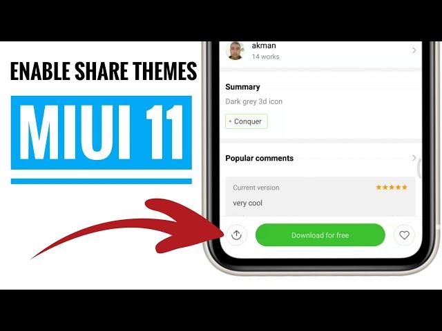 How to share MIUI 11 Themes from theme store