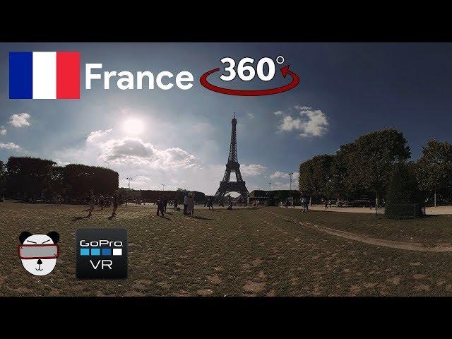  360° Eiffel Tower 60 FPS | Paris, France【GoPro VR Travel | 360 Video】