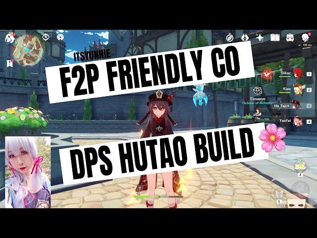 itsyunnie f2p friendly hutao build  | Genshin Impact