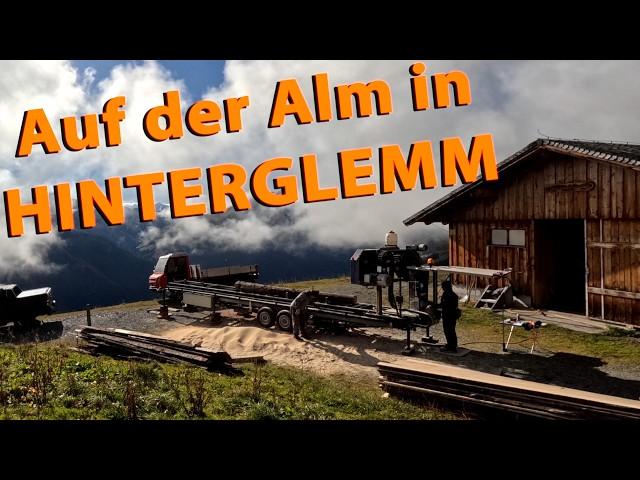 Sägen mit Traumkulisse ️ auf der Alm in Hinterglemm (1700hm) im Zeitraffer #sawmill #hinterglemm