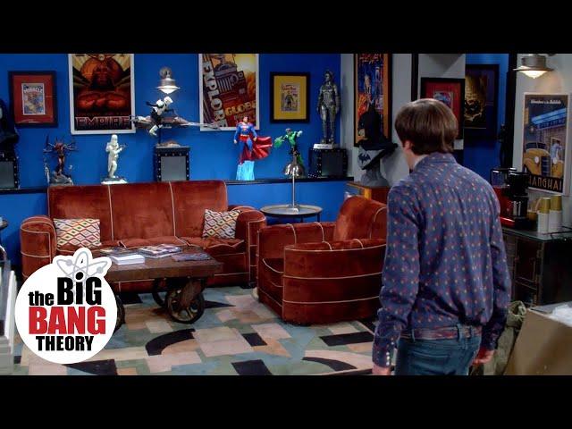 Stuart Decorates His Comic Book Shop With Howard’s Mom’s Furniture | The Big Bang Theory