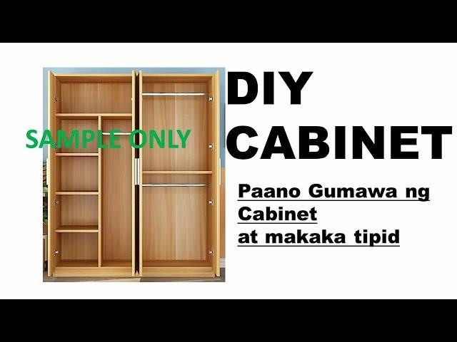 DIY CABINET, Paano gumawa at Makakatipid