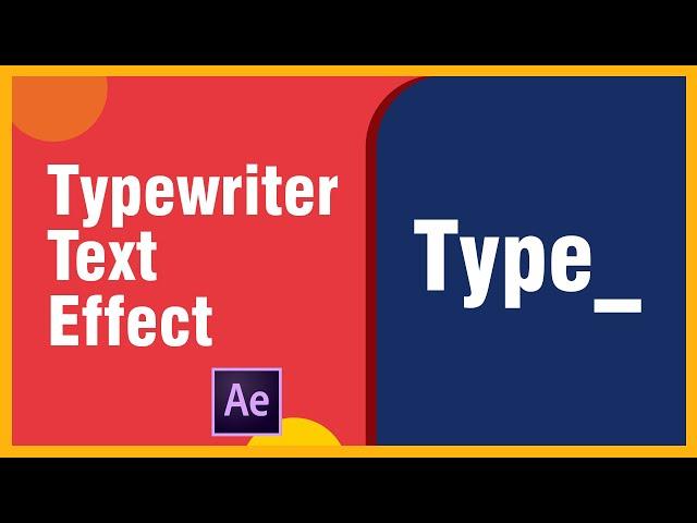 Create a Typewriter Animation with Blinking Cursor in After Effects | After Effects Tutorial