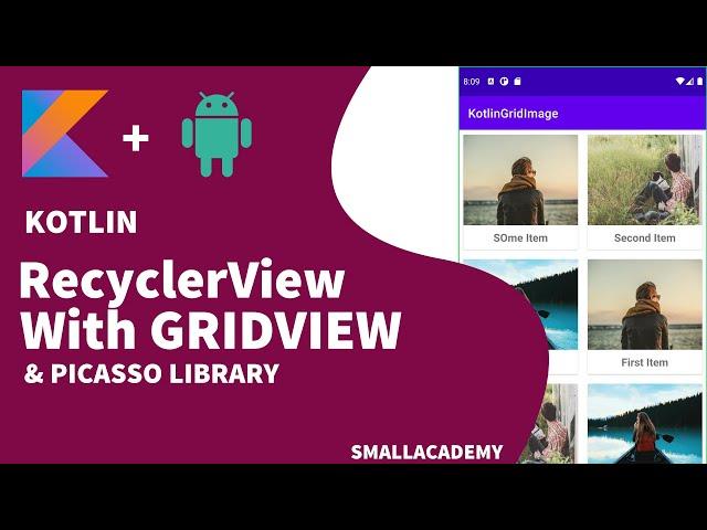 Implement RecyclerView With GridView (KOTLIN) | Android App Development Tutorials With Kotlin