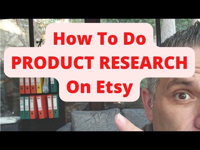 How To Do PRODUCT RESEARCH On Etsy - NO Tools Needed