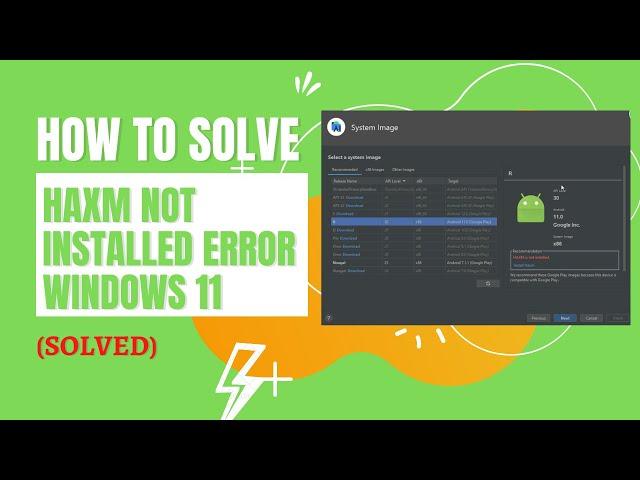How to solve HAXM not installed error Windows 11 How To Fix Intel HAXM Android Studio Installation