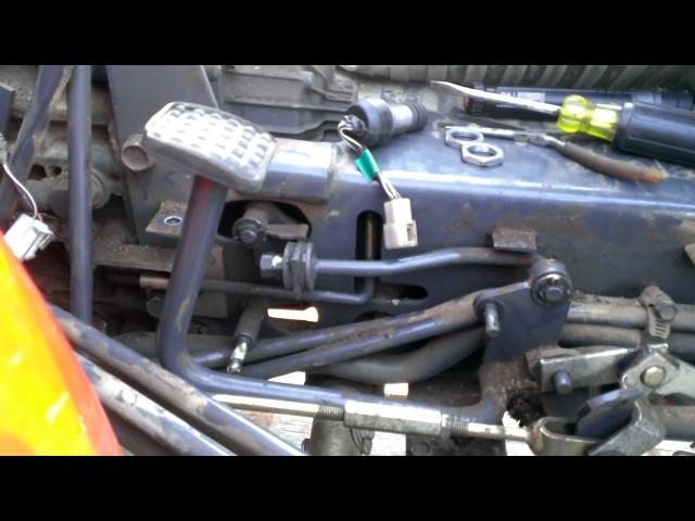 Kubota HST B series pedal return problem