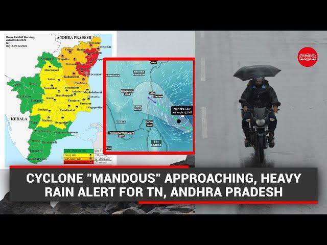 Cyclone "Mandous" approaching; red alert for 3 TN districts, Pondy