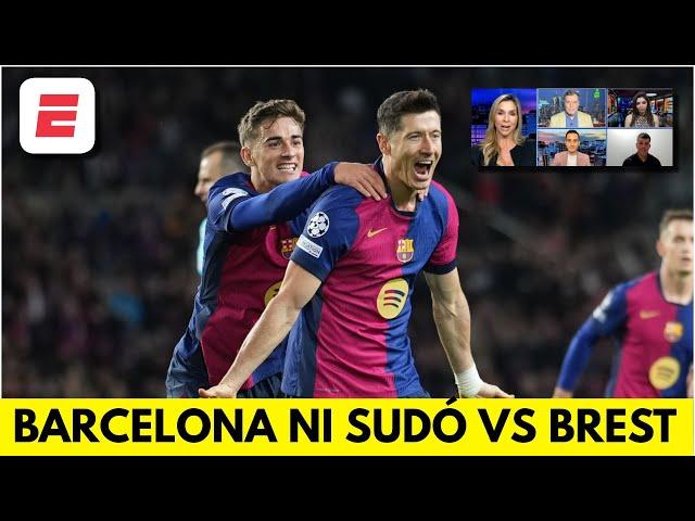 BARCELONA SE SACA la MALA RACHA tras vencer al BREST y sigue ARRIBA en CHAMPIONS LEAGUE | Exclusivos