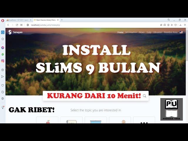 Cara Mudah Install SLiMS 9 Terbaru Dengan XAMPP