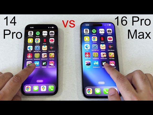 iPhone 16 Pro Max vs 14 Pro - Speed Test