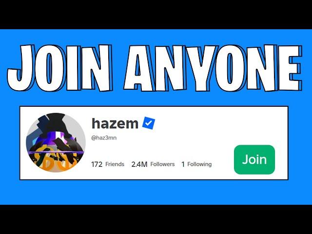 How To Join Someone On Roblox Without Being Friends (2025) | Join Anyone On Roblox