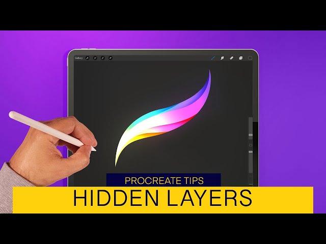 How to make a private (hidden) layer for procreate time-lapse replay  | Procreate Tutorials