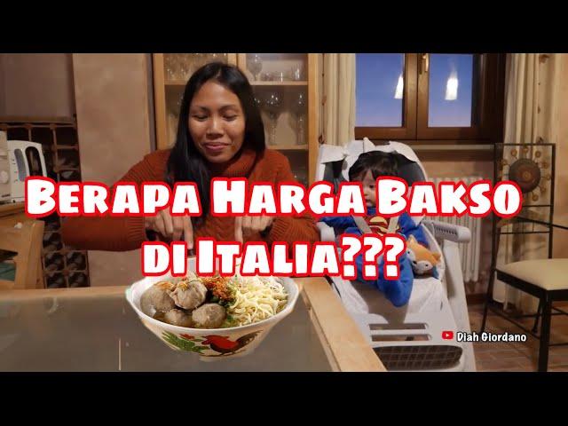 Jajan bakso di itali, harganya mahal gak yah??