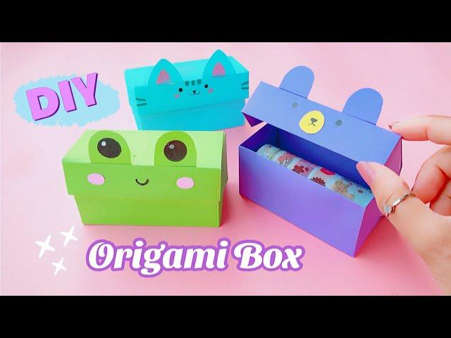 DIY Origami Paper Box | How to make Stationary Box | Easy Origami Box Tutorial #DIY