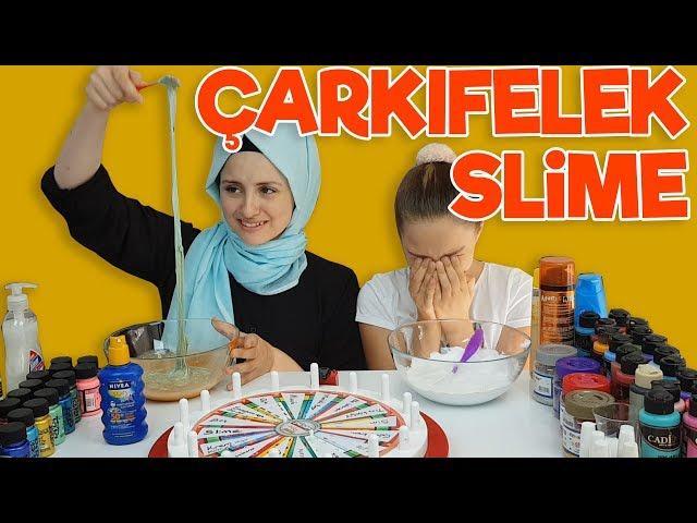 ÇARKIFELEK Sürpriz Slime Challenge | Büşra çok üzüldü !! ( Wheel of Fortune Slime )